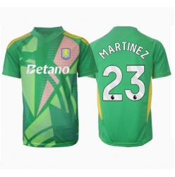 Aston Villa Emiliano Martinez #23 Keeper Hjemmedrakt 2024-25 Kortermet