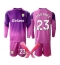 Aston Villa Emiliano Martinez #23 Keeper Tredjedraktsett Barn 2025-26 Langermet (+ Korte bukser)
