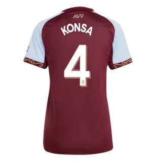 Aston Villa Ezri Konsa #4 Hjemmedrakt Dame 2025-26 Kortermet