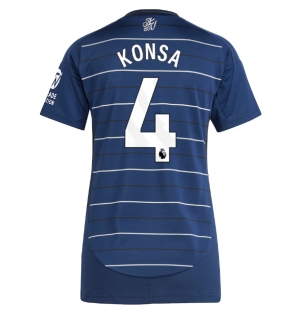 Aston Villa Ezri Konsa #4 Tredjedrakt Dame 2024-25 Kortermet