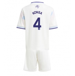 Aston Villa Ezri Konsa #4 Tredjedraktsett Barn 2025-26 Kortermet (+ Korte bukser)