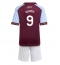 Aston Villa Harvey Elliott #9 Hjemmedraktsett Barn 2025-26 Kortermet (+ Korte bukser)