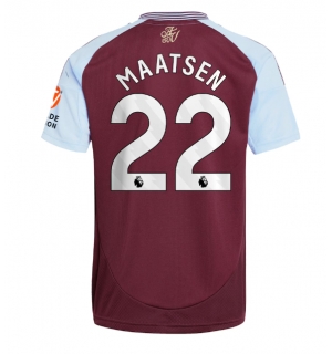 Aston Villa Ian Maatsen #22 Hjemmedrakt 2024-25 Kortermet