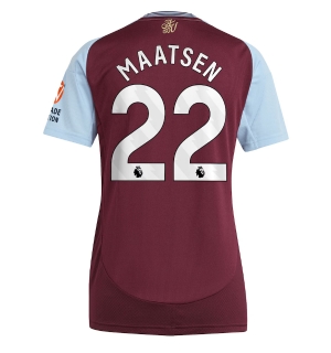 Aston Villa Ian Maatsen #22 Hjemmedrakt Dame 2024-25 Kortermet