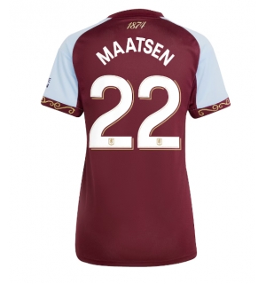 Aston Villa Ian Maatsen #22 Hjemmedrakt Dame 2025-26 Kortermet