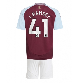 Aston Villa Jacob Ramsey #41 Hjemmedraktsett Barn 2024-25 Kortermet (+ Korte bukser)