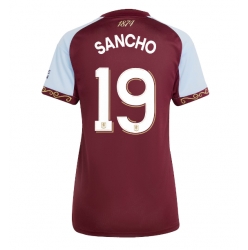 Aston Villa Jadon Sancho #19 Hjemmedrakt Dame 2025-26 Kortermet