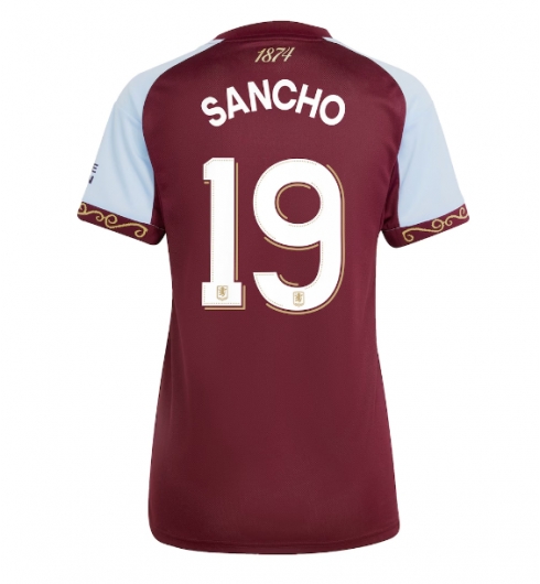 Aston Villa Jadon Sancho #19 Hjemmedrakt Dame 2025-26 Kortermet Aston Villa Jadon Sancho #19 Hjemmedrakt Dame 2025-26 Kortermet