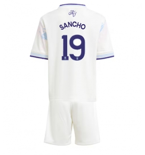 Aston Villa Jadon Sancho #19 Tredjedraktsett Barn 2025-26 Kortermet (+ Korte bukser)