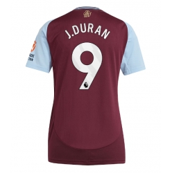 Aston Villa Jhon Duran #9 Hjemmedrakt Dame 2024-25 Kortermet