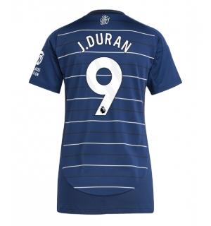 Aston Villa Jhon Duran #9 Tredjedrakt Dame 2024-25 Kortermet