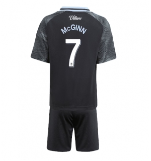 Aston Villa John McGinn #7 Bortedraktsett Barn 2025-26 Kortermet (+ Korte bukser)