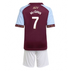 Aston Villa John McGinn #7 Hjemmedraktsett Barn 2025-26 Kortermet (+ Korte bukser)