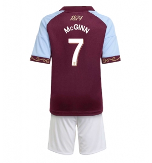 Aston Villa John McGinn #7 Hjemmedraktsett Barn 2025-26 Kortermet (+ Korte bukser)