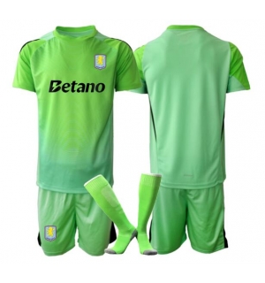 Aston Villa Keeper Bortedraktsett Barn 2025-26 Kortermet (+ Korte bukser)