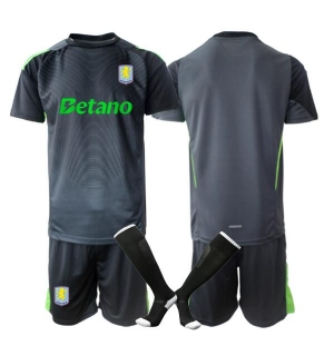 Aston Villa Keeper Hjemmedraktsett Barn 2025-26 Kortermet (+ Korte bukser)