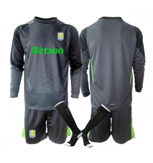 Aston Villa Keeper Hjemmedraktsett Barn 2025-26 Langermet (+ Korte bukser)