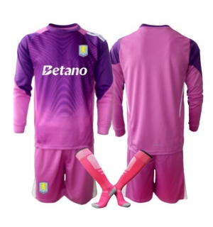 Aston Villa Keeper Tredjedraktsett Barn 2025-26 Langermet (+ Korte bukser)