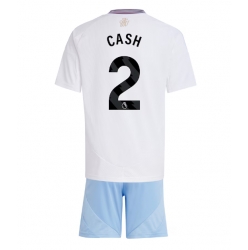 Aston Villa Matty Cash #2 Bortedraktsett Barn 2024-25 Kortermet (+ Korte bukser)
