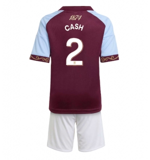 Aston Villa Matty Cash #2 Hjemmedraktsett Barn 2025-26 Kortermet (+ Korte bukser)
