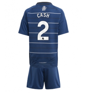 Aston Villa Matty Cash #2 Tredjedraktsett Barn 2024-25 Kortermet (+ Korte bukser)