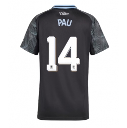 Aston Villa Pau Torres #14 Bortedrakt Dame 2025-26 Kortermet