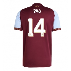 Aston Villa Pau Torres #14 Hjemmedrakt 2025-26 Kortermet
