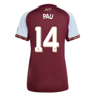 Aston Villa Pau Torres #14 Hjemmedrakt Dame 2025-26 Kortermet