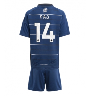 Aston Villa Pau Torres #14 Tredjedraktsett Barn 2024-25 Kortermet (+ Korte bukser)