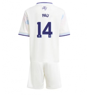 Aston Villa Pau Torres #14 Tredjedraktsett Barn 2025-26 Kortermet (+ Korte bukser)
