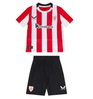 Athletic Bilbao Hjemmedraktsett Barn 2024-25 Kortermet (+ Korte bukser)