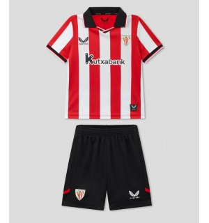 Athletic Bilbao Hjemmedraktsett Barn 2025-26 Kortermet (+ Korte bukser)