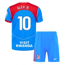 Atletico Madrid Alex Baena #10 Tredjedraktsett Barn 2025-26 Kortermet (+ Korte bukser)