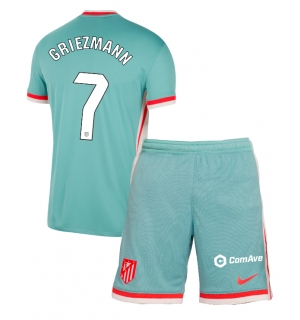 Atletico Madrid Antoine Griezmann #7 Bortedraktsett Barn 2024-25 Kortermet (+ Korte bukser)
