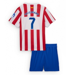 Atletico Madrid Antoine Griezmann #7 Hjemmedraktsett Barn 2025-26 Kortermet (+ Korte bukser)