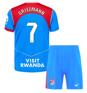 Atletico Madrid Antoine Griezmann #7 Tredjedraktsett Barn 2025-26 Kortermet (+ Korte bukser)