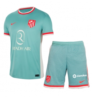 Atletico Madrid Bortedraktsett Barn 2024-25 Kortermet (+ Korte bukser)