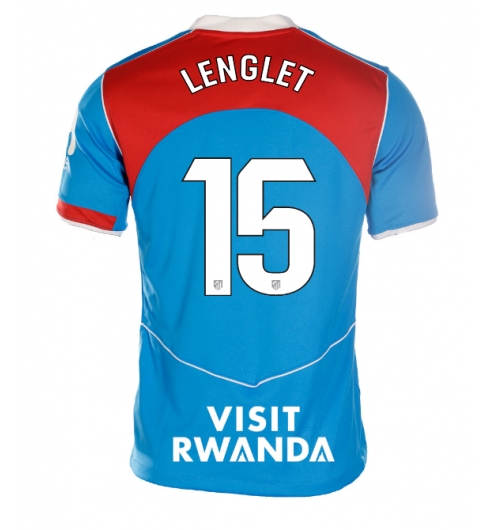 Atletico Madrid Clement Lenglet #15 Tredjedrakt Dame 2025-26 Kortermet Atletico Madrid Clement Lenglet #15 Tredjedrakt Dame 2025-26 Kortermet