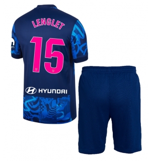 Atletico Madrid Clement Lenglet #15 Tredjedraktsett Barn 2024-25 Kortermet (+ Korte bukser)