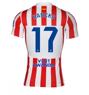 Atletico Madrid David Hancko #17 Hjemmedrakt 2025-26 Kortermet