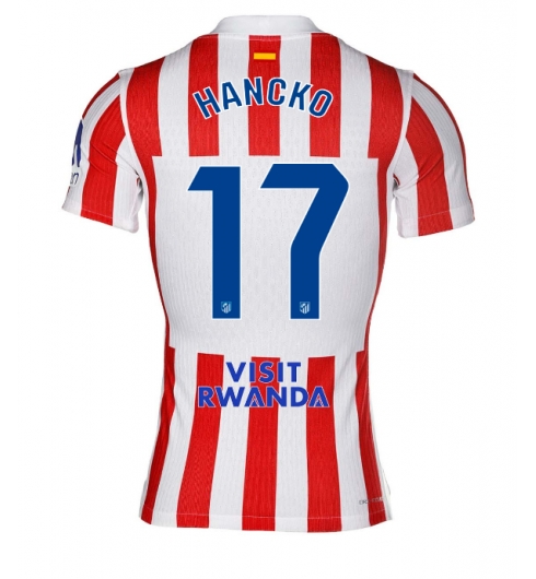 Atletico Madrid David Hancko #17 Hjemmedrakt 2025-26 Kortermet Atletico Madrid David Hancko #17 Hjemmedrakt 2025-26 Kortermet