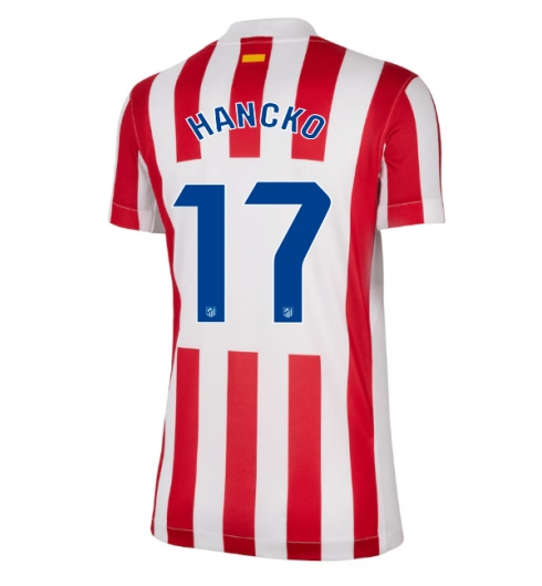 Atletico Madrid David Hancko #17 Hjemmedrakt Dame 2025-26 Kortermet Atletico Madrid David Hancko #17 Hjemmedrakt Dame 2025-26 Kortermet