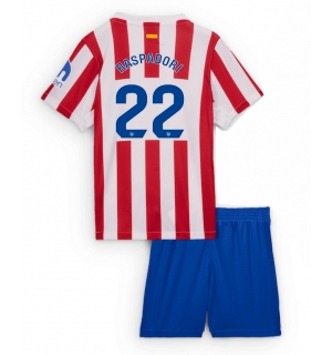 Atletico Madrid Giacomo Raspadori #22 Hjemmedraktsett Barn 2025-26 Kortermet (+ Korte bukser)