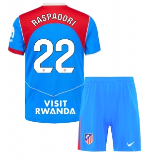 Atletico Madrid Giacomo Raspadori #22 Tredjedraktsett Barn 2025-26 Kortermet (+ Korte bukser)