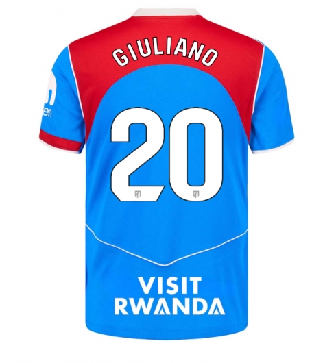 Atletico Madrid Giuliano Simeone #20 Tredjedrakt 2025-26 Kortermet Atletico Madrid Giuliano Simeone #20 Tredjedrakt 2025-26 Kortermet