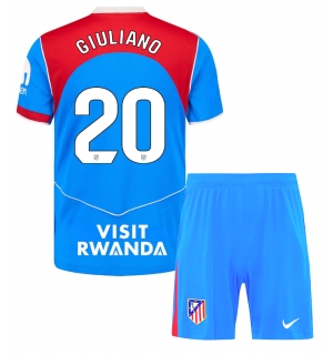Atletico Madrid Giuliano Simeone #20 Tredjedraktsett Barn 2025-26 Kortermet (+ Korte bukser)
