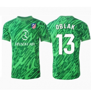 Atletico Madrid Jan Oblak #13 Keeper Bortedrakt 2024-25 Kortermet