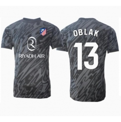 Atletico Madrid Jan Oblak #13 Keeper Hjemmedrakt 2024-25 Kortermet