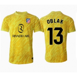 Atletico Madrid Jan Oblak #13 Keeper Tredjedrakt 2024-25 Kortermet