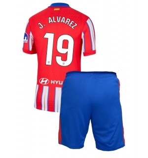 Atletico Madrid Julian Alvarez #19 Hjemmedraktsett Barn 2024-25 Kortermet (+ Korte bukser)